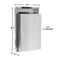 Alpine Industries 12 Gal. Stainless Steel Leak-Proof Recessed Mounted Waste Receptacle Trash Can ALP493-MK - alternate 4